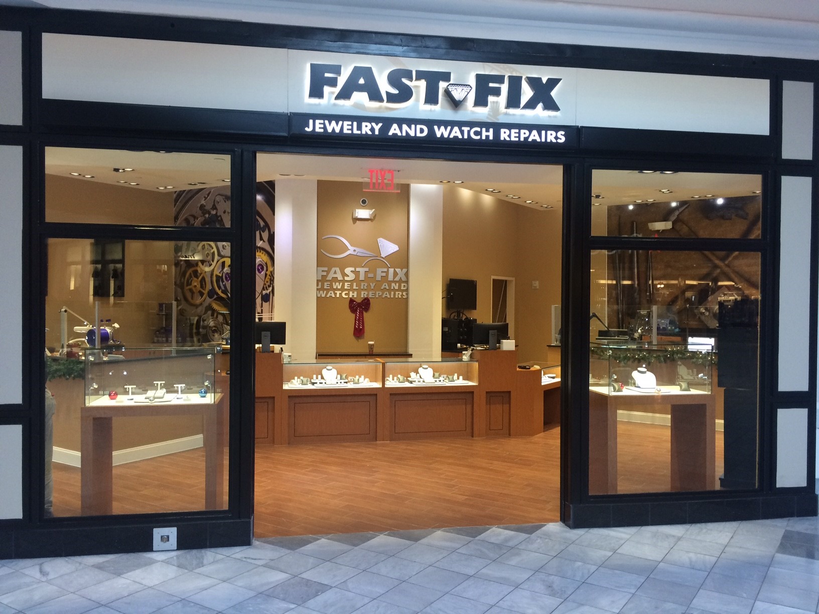 Store front of a Fast Fix franchise