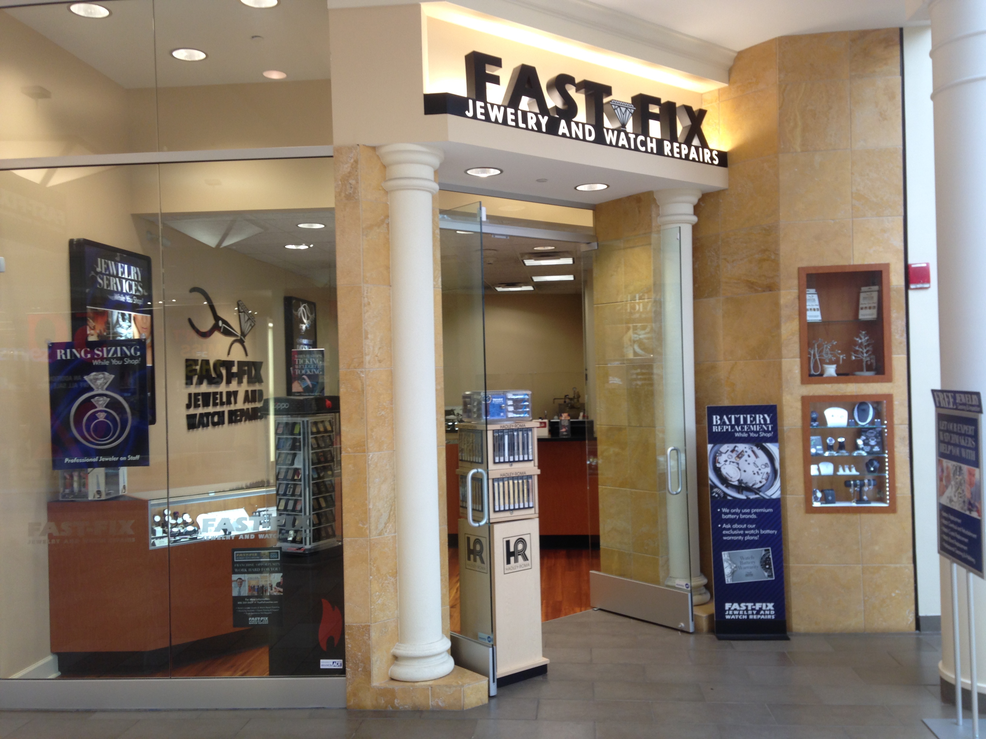 Store front of a Fast-Fix franchise