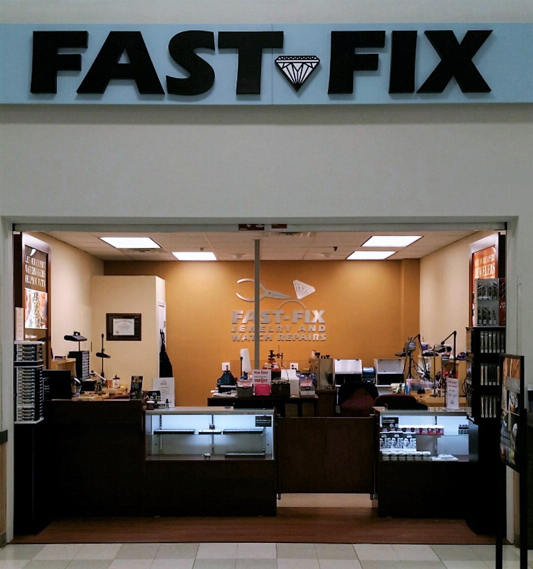 Store front of a Fast Fix franchise