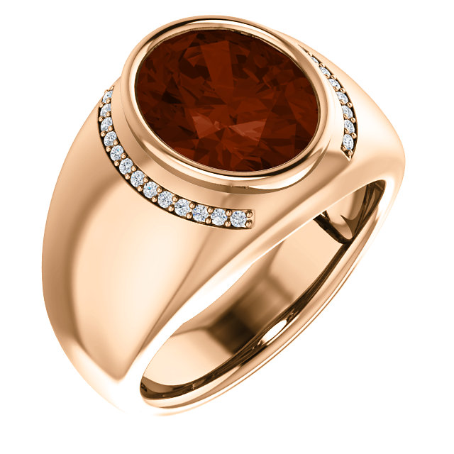Rose Mozambique Garnet Ring