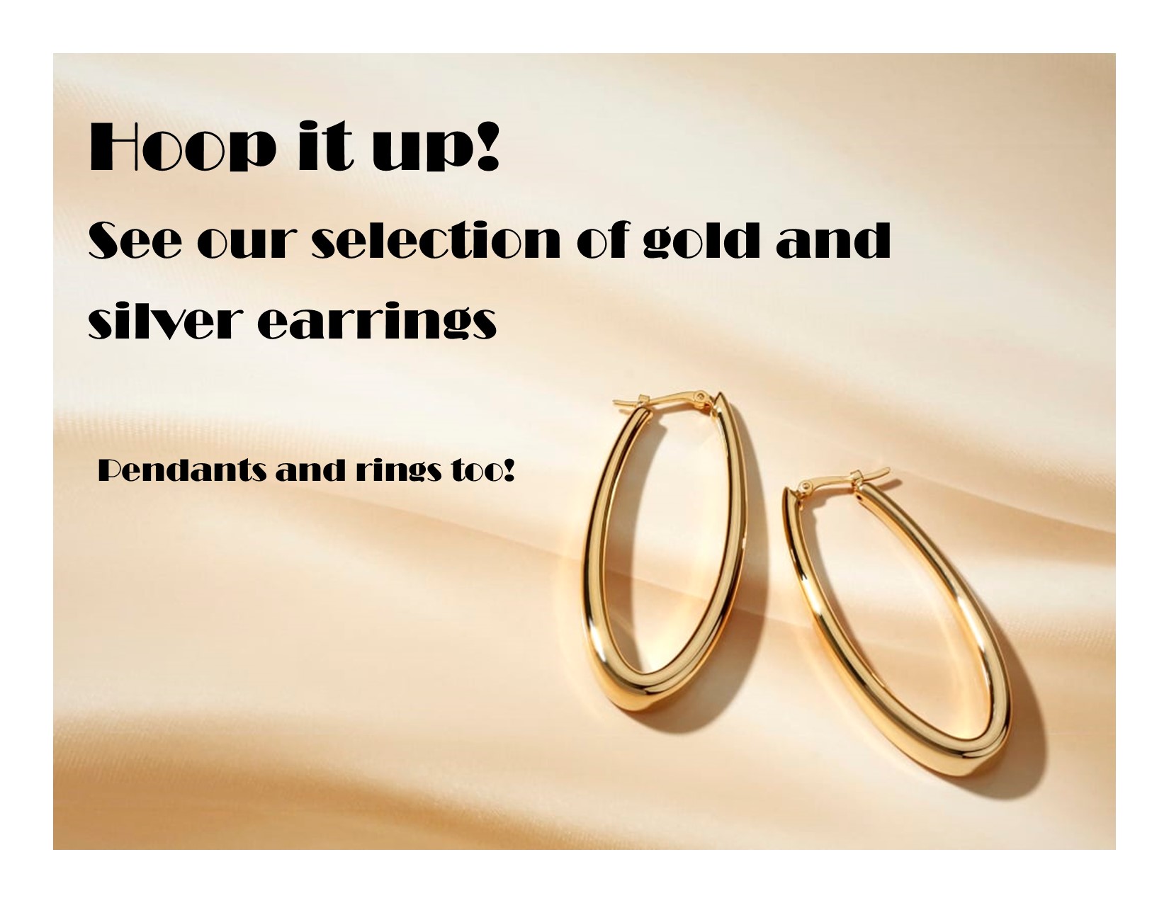Image of gold hoop earrings