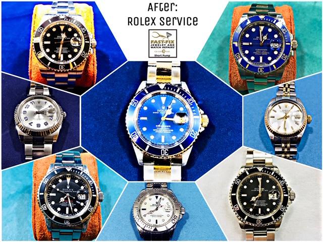 We service Rolex watches